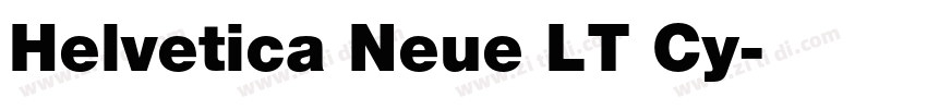 Helvetica Neue LT Cy字体转换
